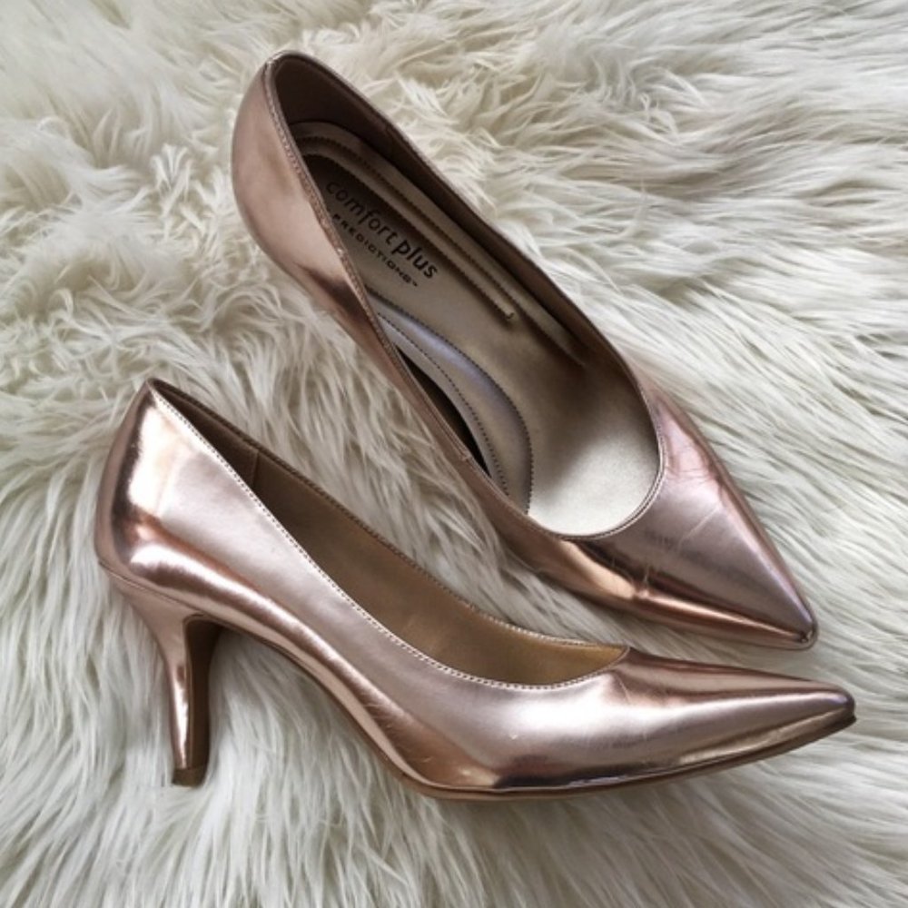 Rose Gold Metallic Heels Comfort Plus Predictions